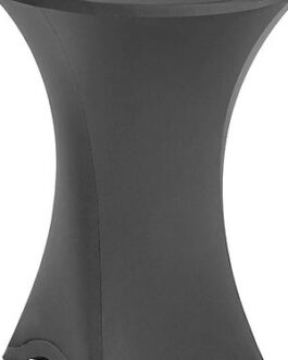 Black Rectangle Spandex Table Cover – 6 foot table