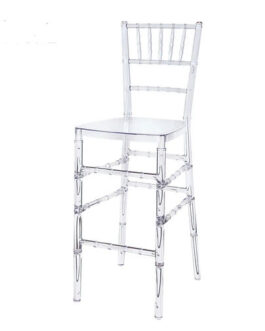 Clear Resin Chiavari Barstool